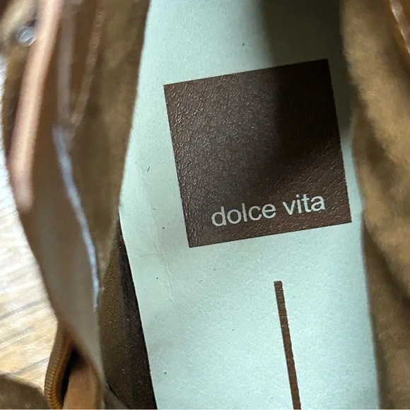 NWOB Dolce Vita Salome Brown Suede Ankle Booties - Picture 14 of 16
